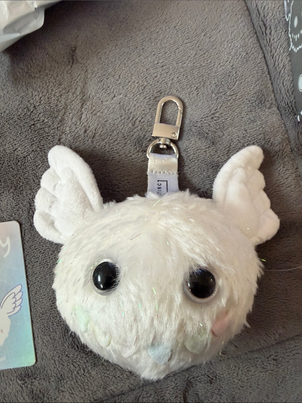 SUPER SECRET!!! MonstercFluffy “ Light Angel” Keychain Charm. Instinctoy - Picture 2 of 6